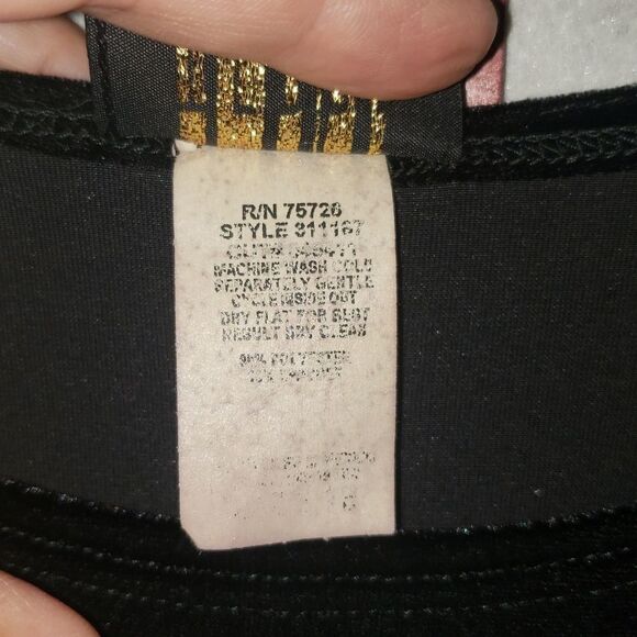 Teddi Evening Velvety Soft Black Dress - Picture 5 of 7